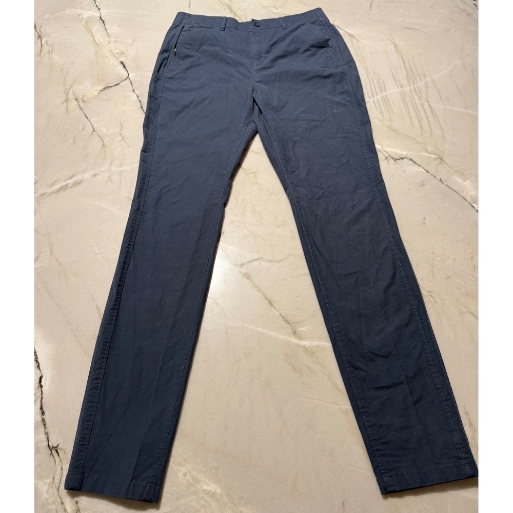 Eddie Bauer Horizon Guide Chino Pants Navy Blue Stretch Travel Womens 10 Tall